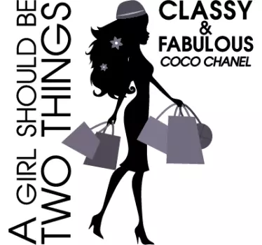 Naklejka Classy & Fabulous - TenStickers
