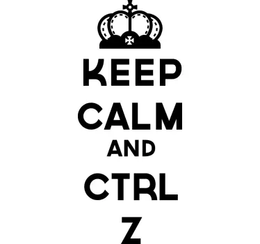 Naklejka Ctrl+Z - TenStickers