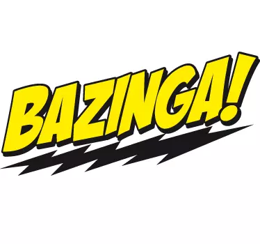 Naklejka dekoracyjna Bazinga - TenStickers