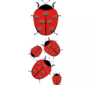 Naklejka dekoracyjna biedronki - TenStickers