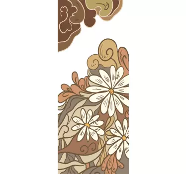 Naklejka dekoracyjna bure kwiaty - TenStickers