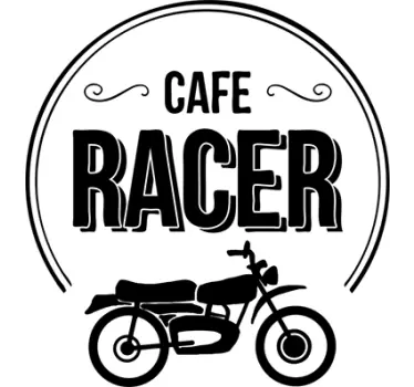 Naklejka Dekoracyjna Cafe Racer - TenStickers