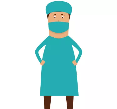 Naklejka dekoracyjna chirurg - TenStickers