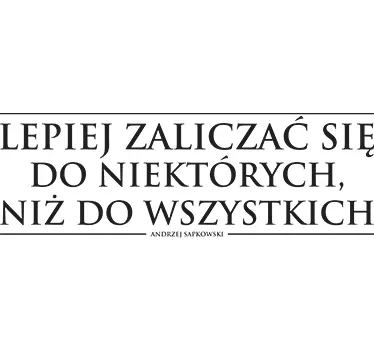 Naklejka dekoracyjna cytat Krew Elfów - TenStickers