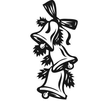 Naklejka dekoracyjna dzwoneczki świąteczne - TenStickers