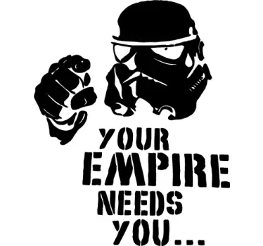 Naklejka dekoracyjna empires needs you - TenStickers