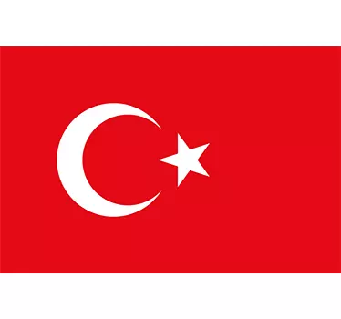 Naklejka dekoracyjna Flaga Turcji - TenStickers