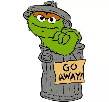 Naklejka dekoracyjna Go Away Ulica Sezamkowa - TenStickers