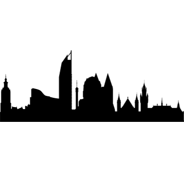 Naklejka dekoracyjna Haga panorama - TenStickers