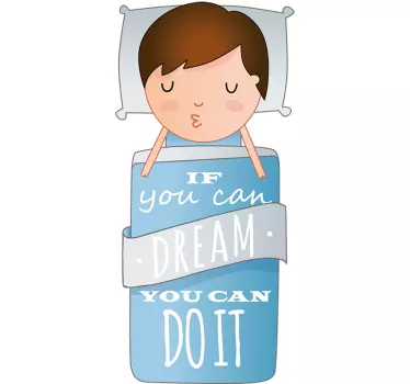 Naklejka dekoracyjna If you can dream - TenStickers