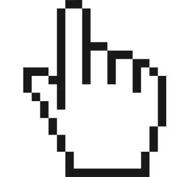 Naklejka na drzwi ikona kursora - TenStickers