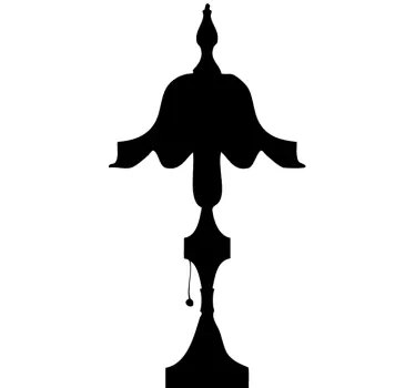 Naklejka dekoracyjna klasyczna lampka - TenStickers