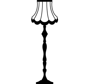 Naklejka dekoracyjna lampa stojąca - TenStickers