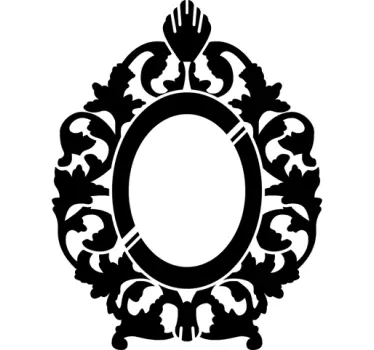 Naklejka dekoracyjna lustro rokoko - TenStickers