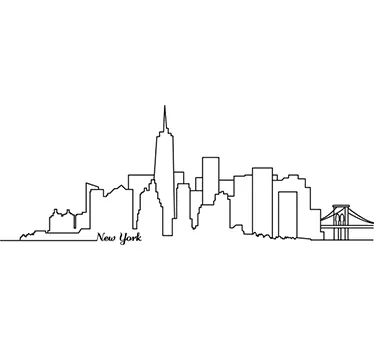 Naklejka dekoracyjna Manhattan - TenStickers