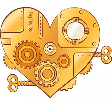 Naklejka dekoracyjna mechanizm - TenStickers