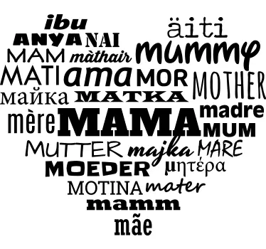 Naklejka dekoracyjna miłość matki - TenStickers