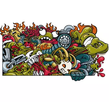 Naklejka dekoracyjna mural miejski - TenStickers