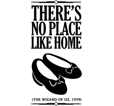 Naklejka dekoracyjna no place like home - TenStickers