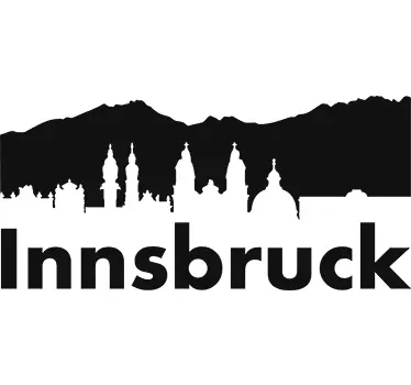 naklejka dekoracyjna panorama Innsbruck - TenStickers