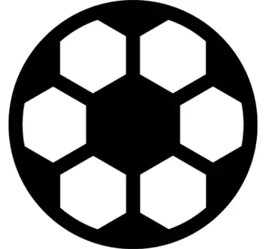 Naklejka dekoracyjna piłka futbolowa - TenStickers