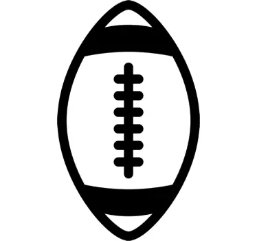 Naklejka dekoracyjna piłka rugby - TenStickers