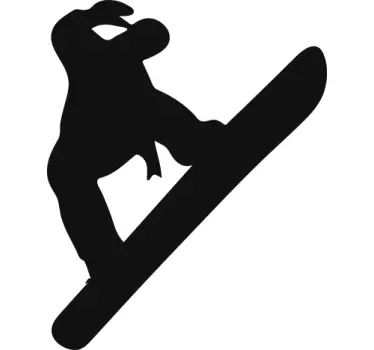 Naklejka dekoracyjna snowboardzista - TenStickers