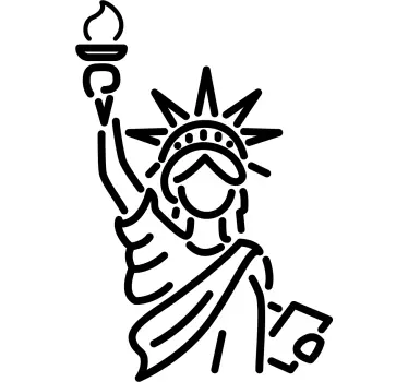 Naklejka dekoracyjna Statua Wolności - TenStickers