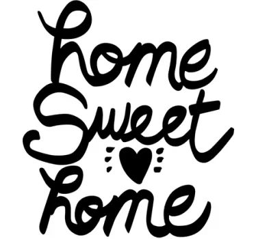 Naklejka dekoracyjna sweet home - TenStickers