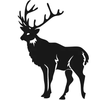 Naklejka dekoracyjna świąteczny renifer - TenStickers