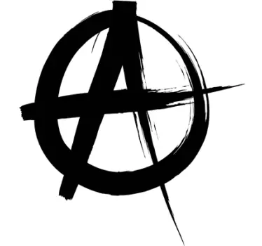 Naklejka dekoracyjna symbol anarchia - TenStickers