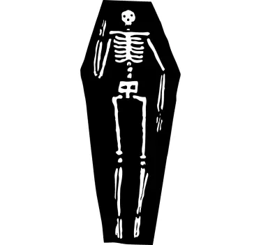Okleina na lodówkę szkieleton - TenStickers