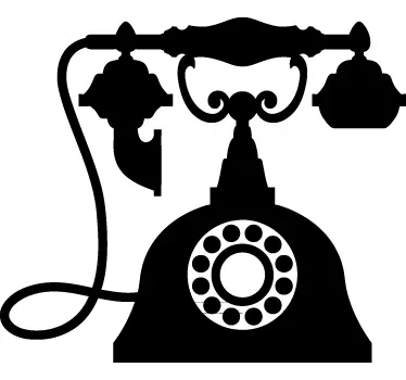 Naklejka dekoracyjna telefon vintage - TenStickers