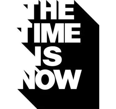 Naklejka dekoracyjna Time is Now - TenStickers