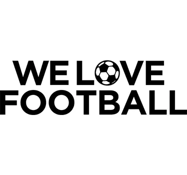 Naklejka dekoracyjna We love football - TenStickers
