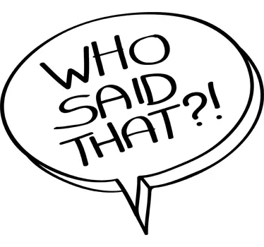 Naklejka dekoracyjna who said that - TenStickers