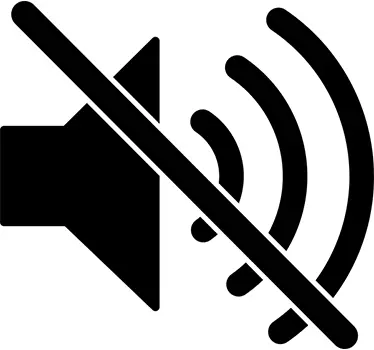 Naklejka dekoracyjna znak ciszy - TenStickers