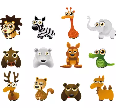Naklejka dekoracyjna zwierzątka dla dzieci - TenStickers