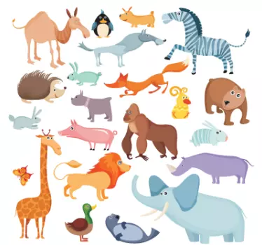 Naklejka dekoracyjna zwierzęta - TenStickers
