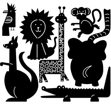 Naklejka dla dzieci fauna - TenStickers
