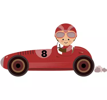 Naklejka dla dzieci - Formuła 1 - TenStickers