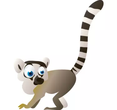 Naklejka dla dzieci lemur - TenStickers