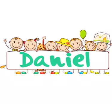 Naklejka dla dzieci przywitanie imię - TenStickers