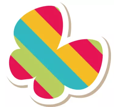Naklejka dziecięca kolorowy motyl - TenStickers