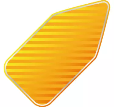 Naklejka etykieta w paski promocja - TenStickers