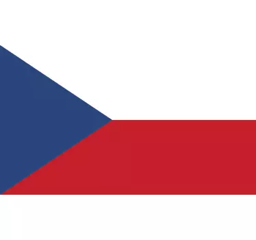 Naklejka flaga Czech - TenStickers