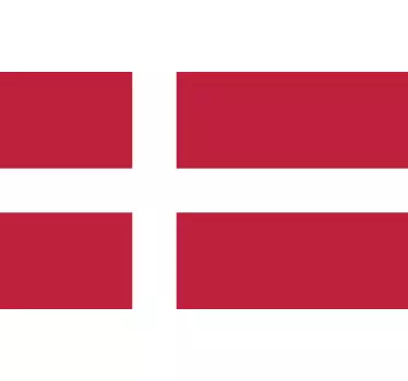 Naklejka flaga Danii - TenStickers
