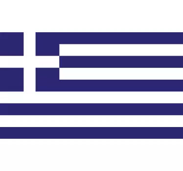 Naklejka flaga Grecji - TenStickers