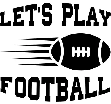 Naklejka Football Let's Play - TenStickers