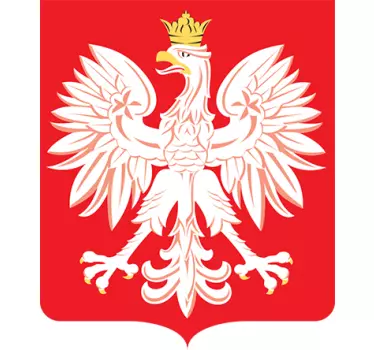 Naklejka na ścianę do salonu godło Polski - TenStickers